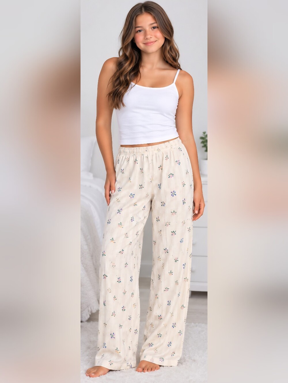 Old Navy Girls XL 14/16 Pajama Bottoms Floral